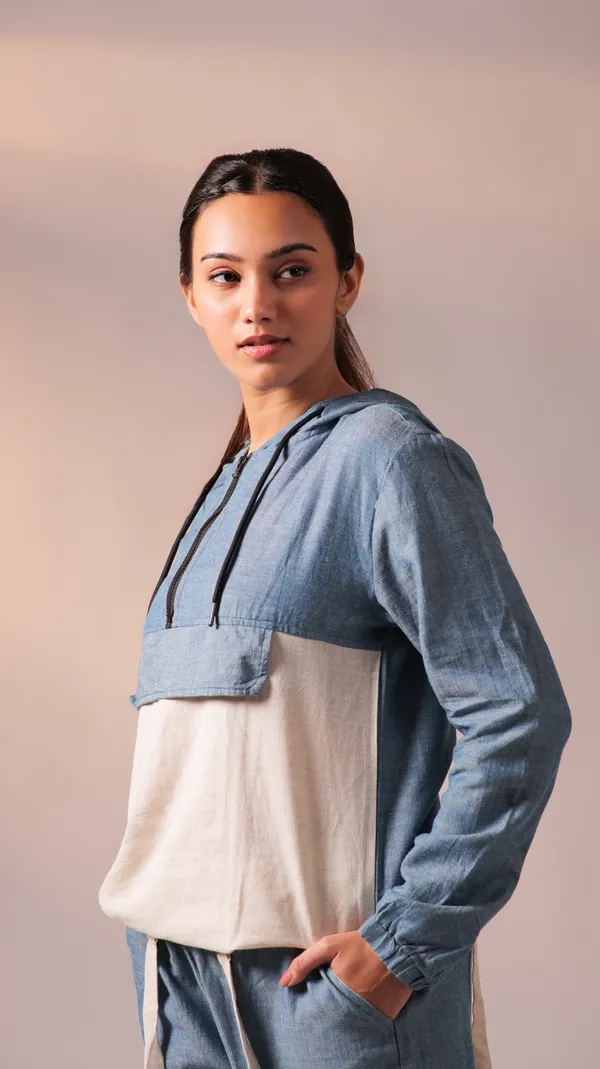 Denim_Blue_Twisted_Cotton_Yarn_Fabric_Co-Ord_Set_For_Adults