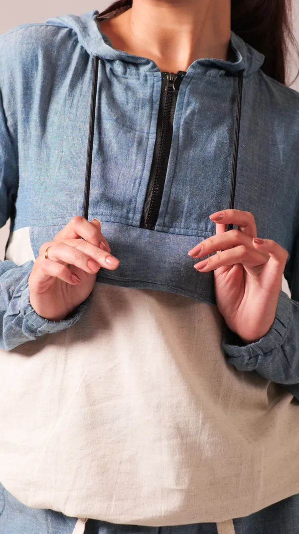 Denim_Blue_Twisted_Cotton_Yarn_Fabric_Co-Ord_Set_For_Adults