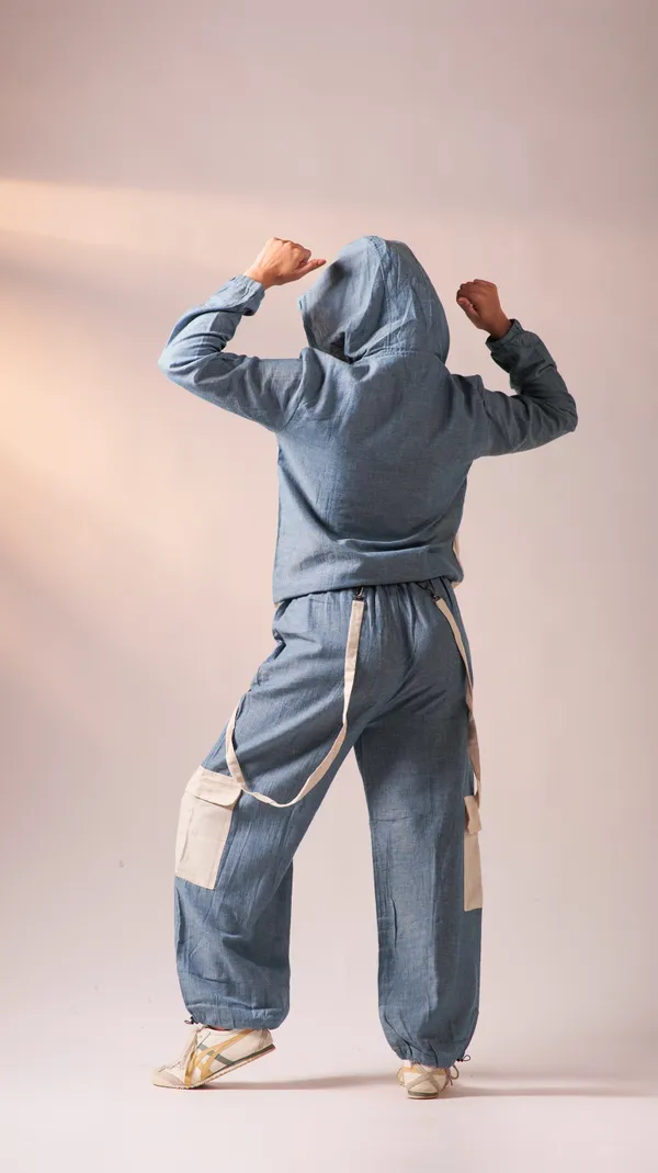 Denim_Blue_Twisted_Cotton_Yarn_Fabric_Co-Ord_Set_For_Adults