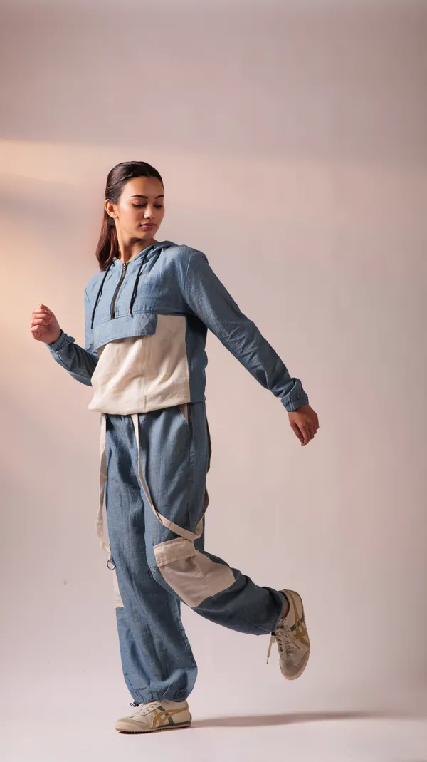 Denim_Blue_Twisted_Cotton_Yarn_Fabric_Co-Ord_Set_For_Adults