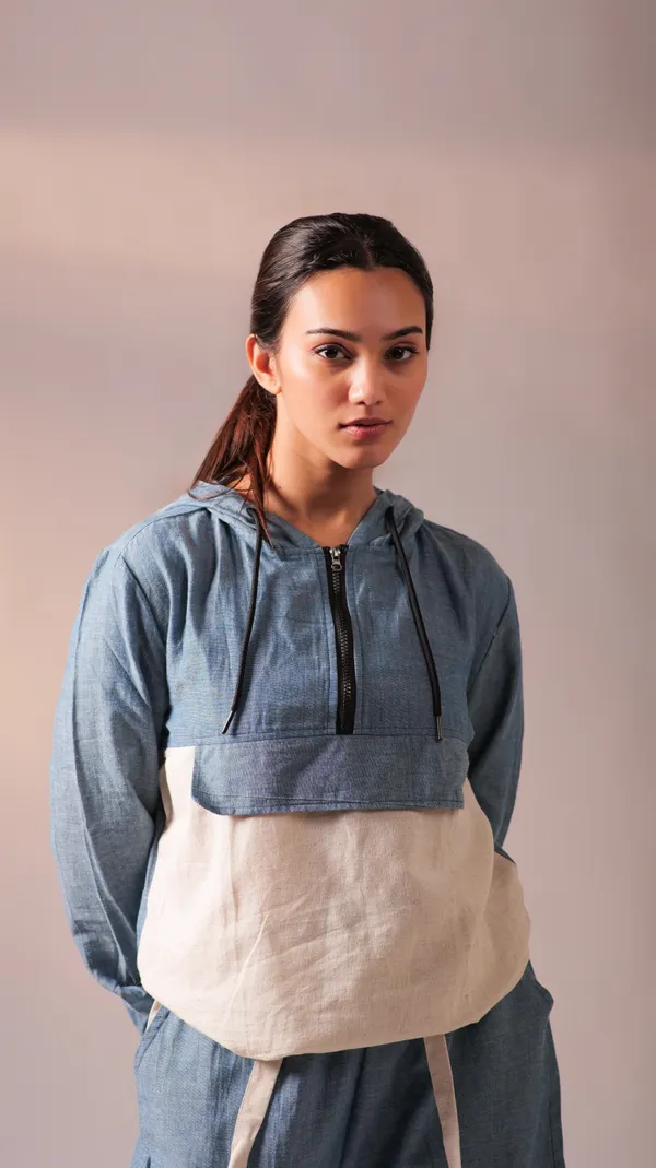 Denim_Blue_Twisted_Cotton_Yarn_Fabric_Co-Ord_Set_For_Adults