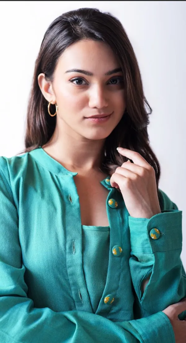 Green_Crepe_Cotton_Jacket_Dress_For_Adults