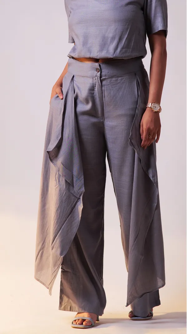 Grey_Viscose-Cotton_Slub_Fabric_Co-Ord_Set_For_Adults