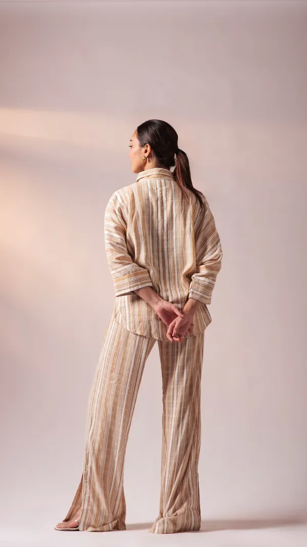 Mustard_&_White_Cotton_Dobby_Weave_Fabric_Co-Ord_Set_For_Adults
