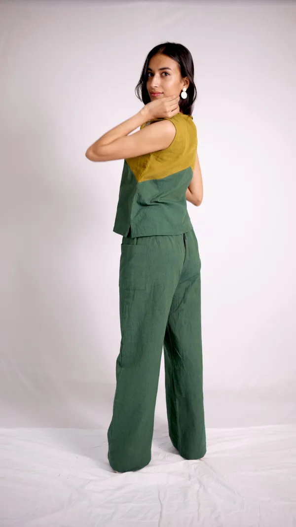 Green_Khadi_Co-Ord_Set_For_Adults