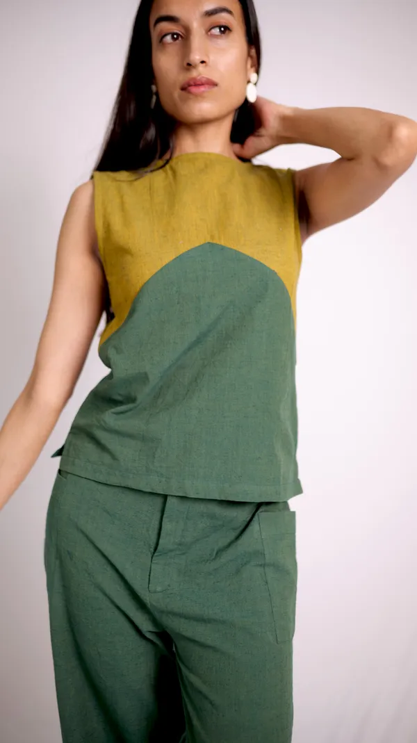 Green_Khadi_Co-Ord_Set_For_Adults