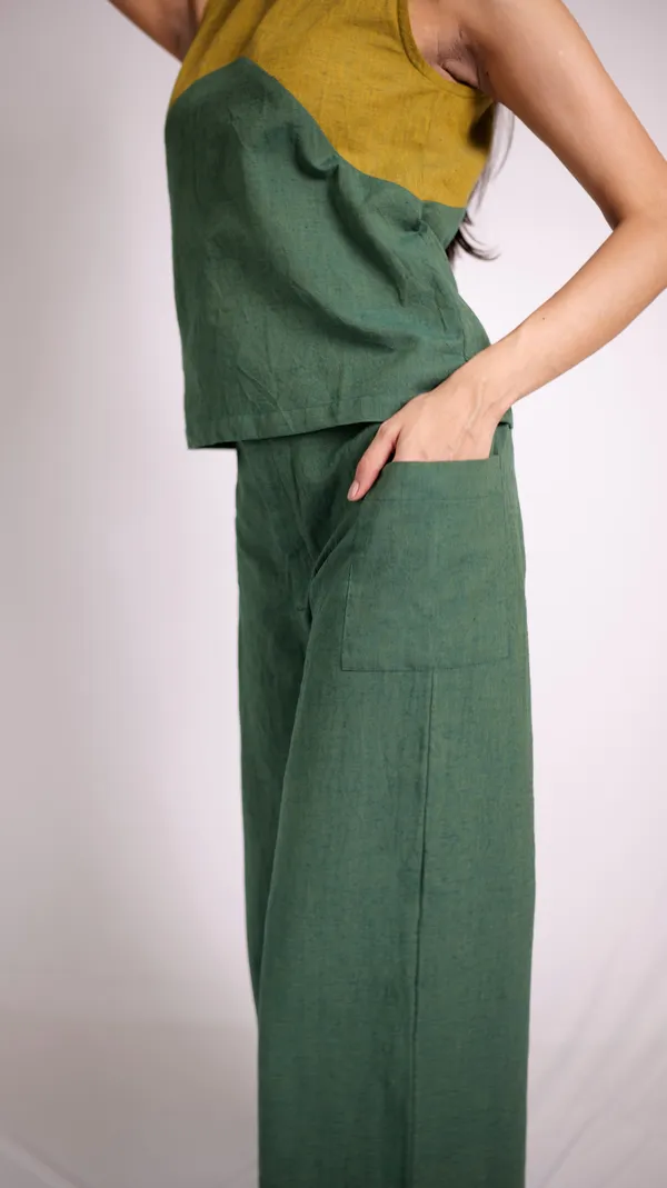 Green_Khadi_Co-Ord_Set_For_Adults