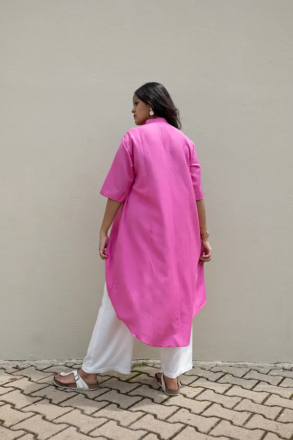 Pink_Viscose-Cotton_Slub_Fabric_Top_For_Adults