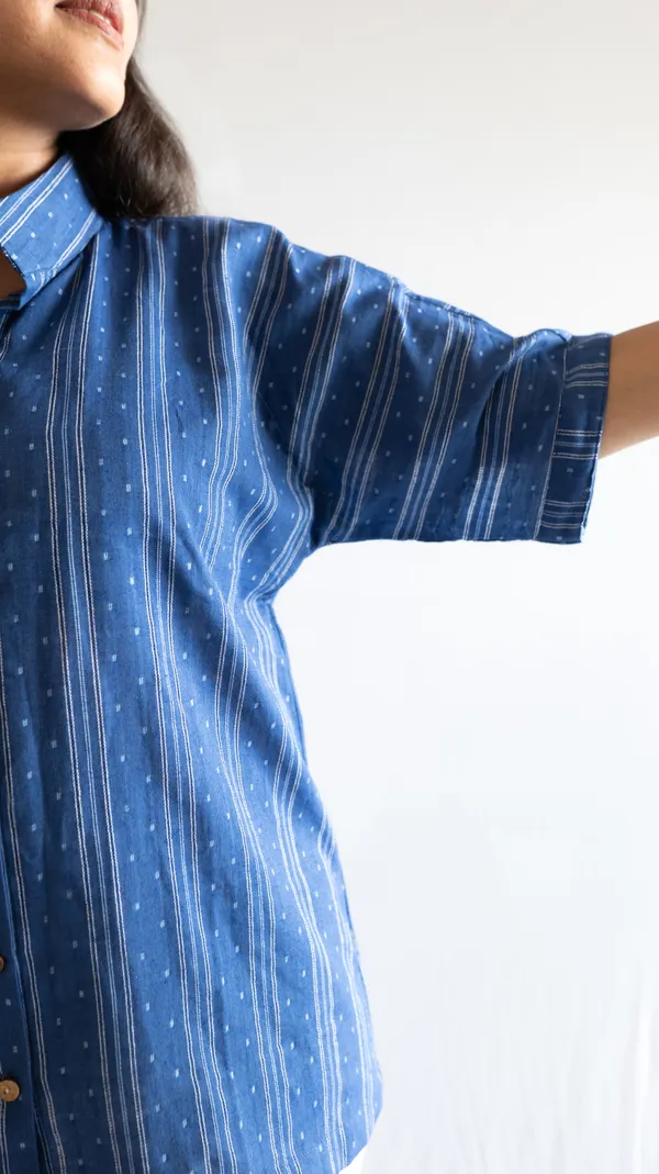 Indigio_Leno_Dobby_Cotton_Top_For_Adults