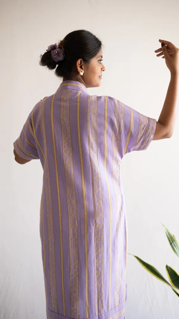 Lilac_Leno_Dobby_Cotton_Dress_For_Adults
