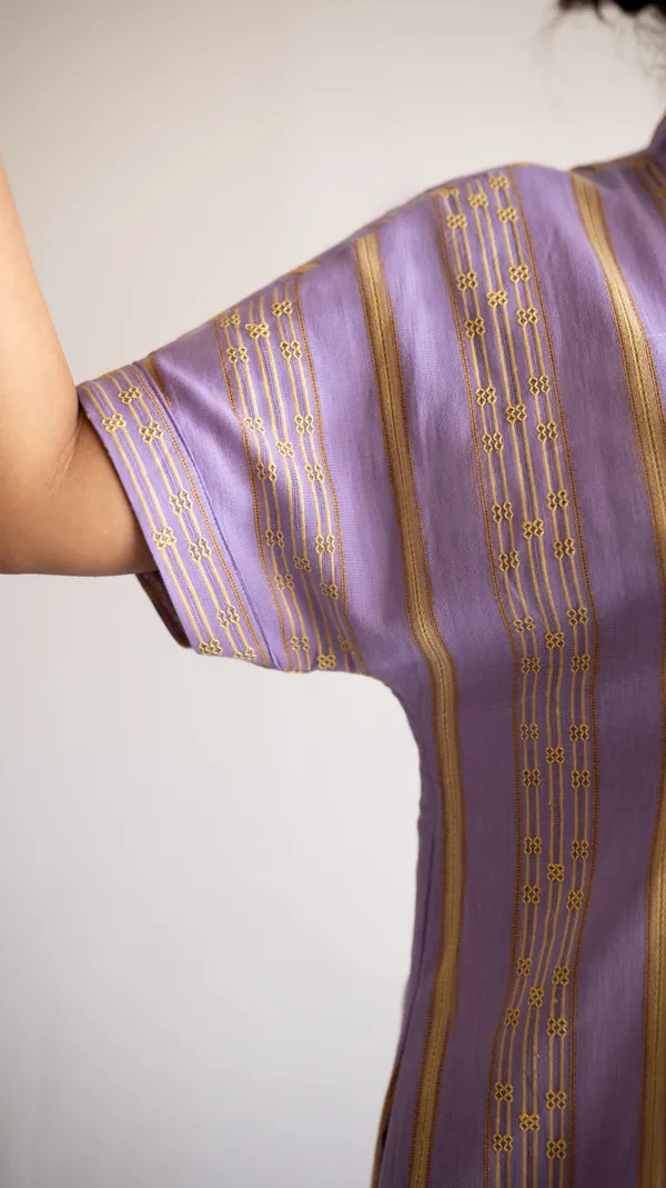 Lilac_Leno_Dobby_Cotton_Dress_For_Adults