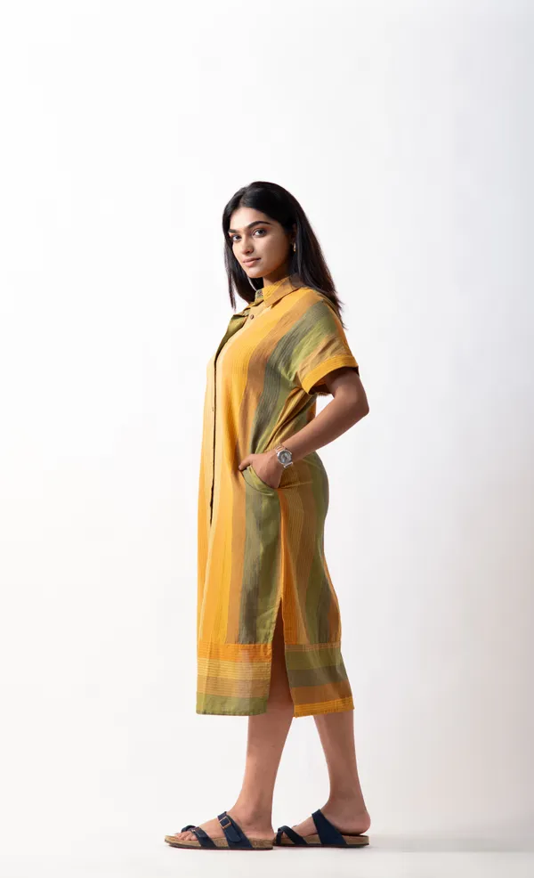 Mustard_100%_Cotton_Dress_For_Adults