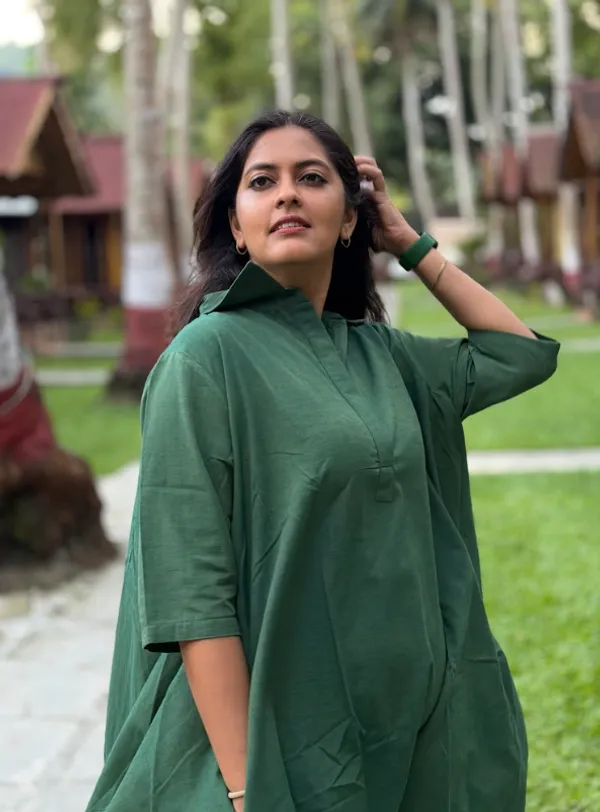 Green_Khadi_Dress_For_Adults