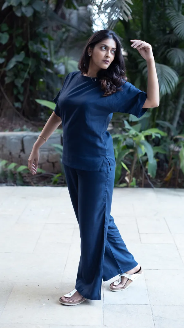 Christmas_Navy_Blue_Viscose-Cotton_Slub_Fabric_Co-Ord_Set_For_Adults