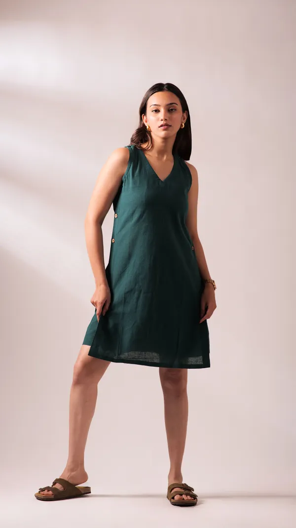 Green_Khadi_Co-Ord_Set_For_Adults