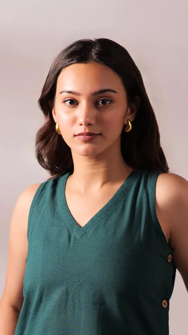 Green_Khadi_Co-Ord_Set_For_Adults