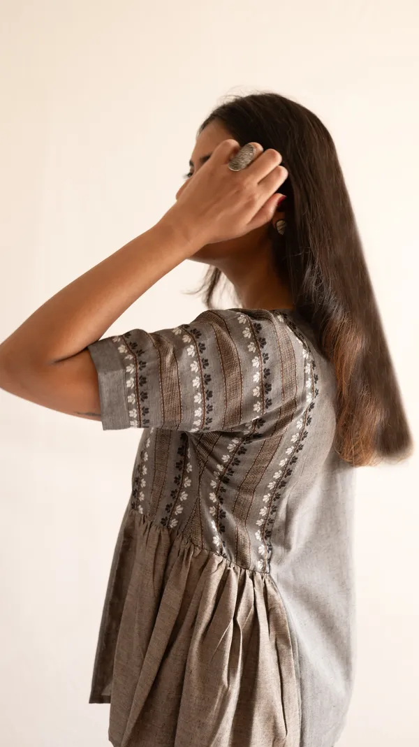 Grey_100%_Cotton_Top_For_Adults