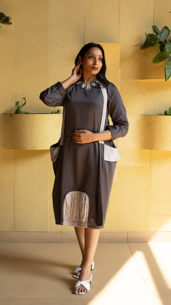 Dark_Grey_Eygyptian_Cotton_Dress_For_Adults