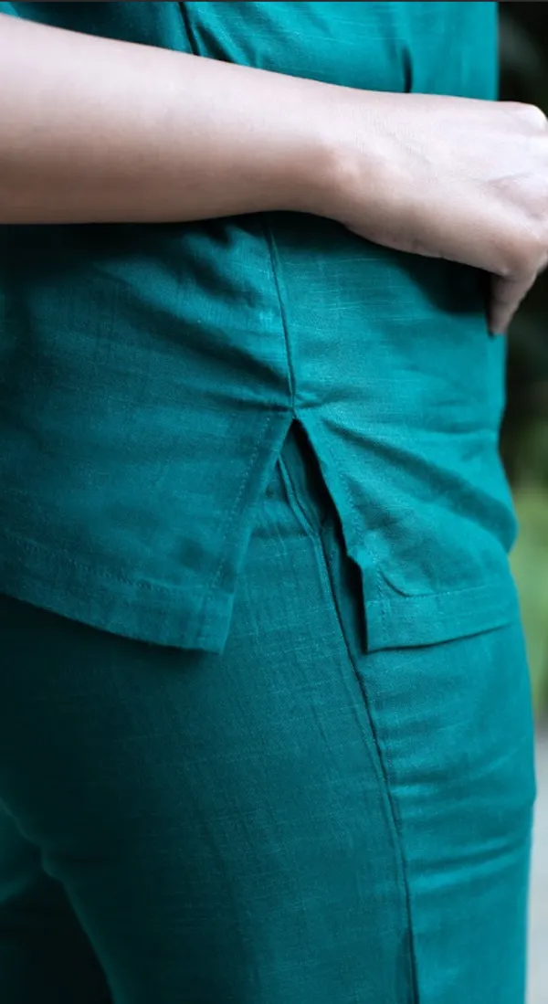 Green_Viscose-Cotton_Slub_Fabric_Co-Ord_Set_For_Adults