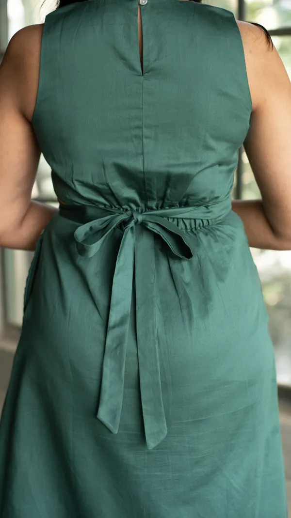 Green_Eygyptian_Cotton_Dress_For_Adults