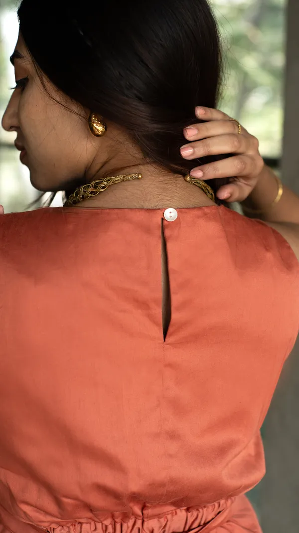 Orange_Eygyptian_Cotton_Dress_For_Adults
