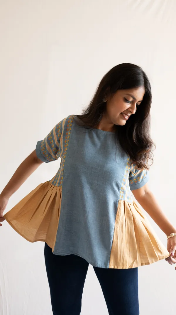 Blue_100%_Cotton_Top_For_Adults