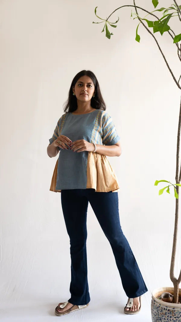Blue_100%_Cotton_Top_For_Adults