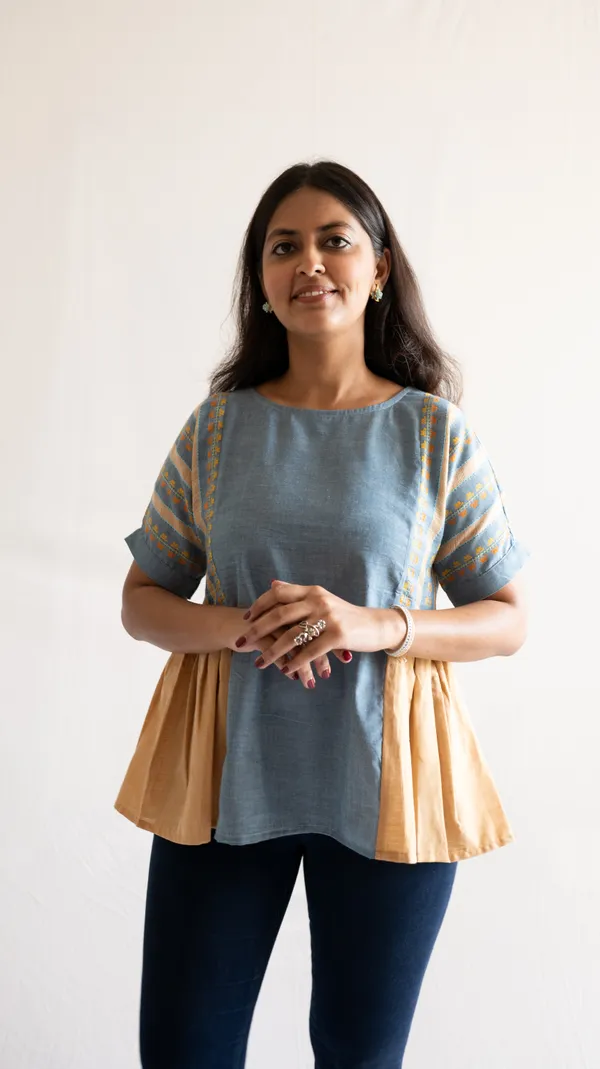 Blue_100%_Cotton_Top_For_Adults
