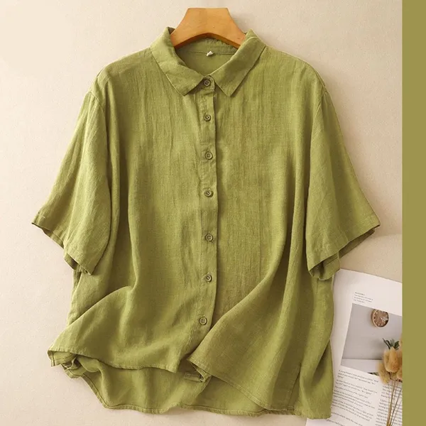 Green_Cotton_Oversize_Comfortable_Shirt_For_Women