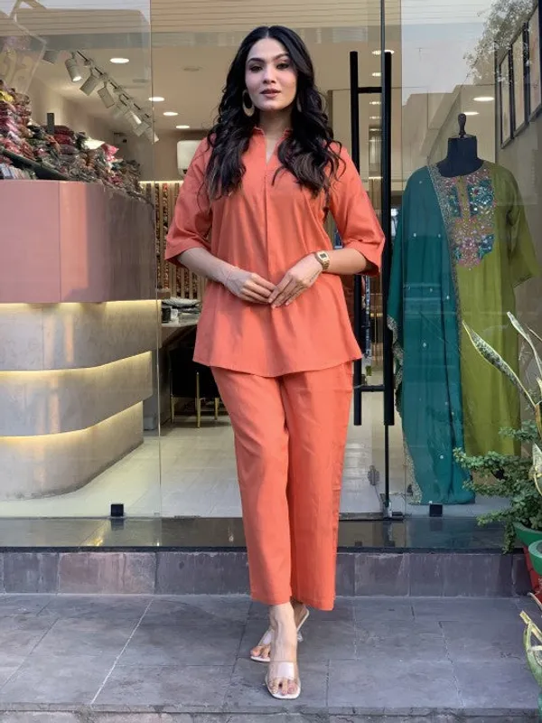 Rust_Cotton_Co-Ord_Set_For_Women