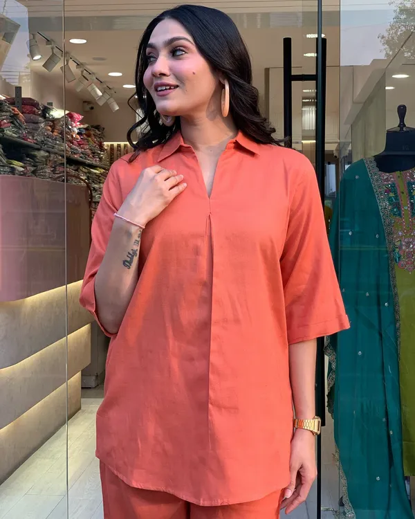Rust_Cotton_Co-Ord_Set_For_Women