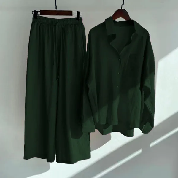 Dark_Green_Cotton_Designer_Slacks_High_Waist_For_Women
