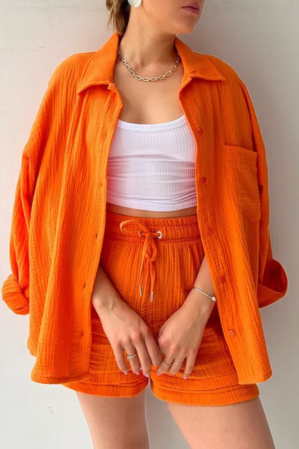 Orange_Cotton_Co-Ord_Set_For_Women