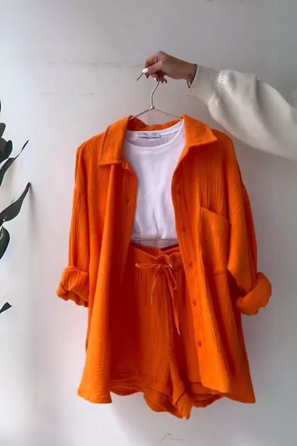 Orange_Cotton_Co-Ord_Set_For_Women