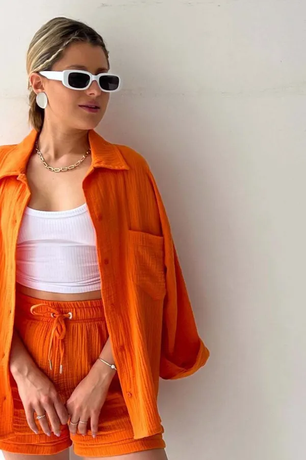 Orange_Cotton_Co-Ord_Set_For_Women