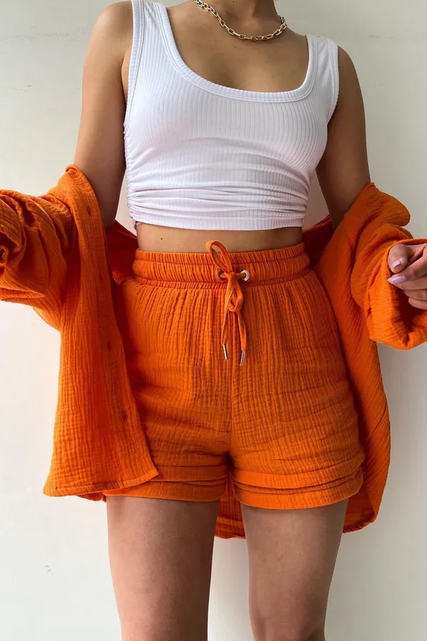 Orange_Cotton_Co-Ord_Set_For_Women