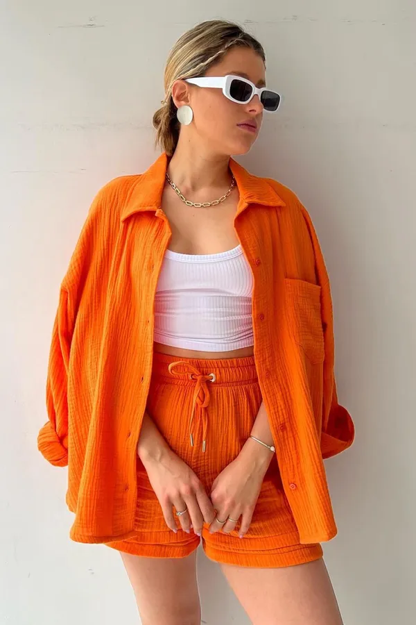Orange_Cotton_Co-Ord_Set_For_Women