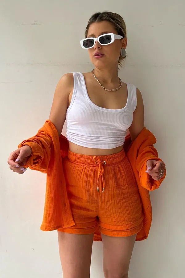 Orange_Cotton_Co-Ord_Set_For_Women