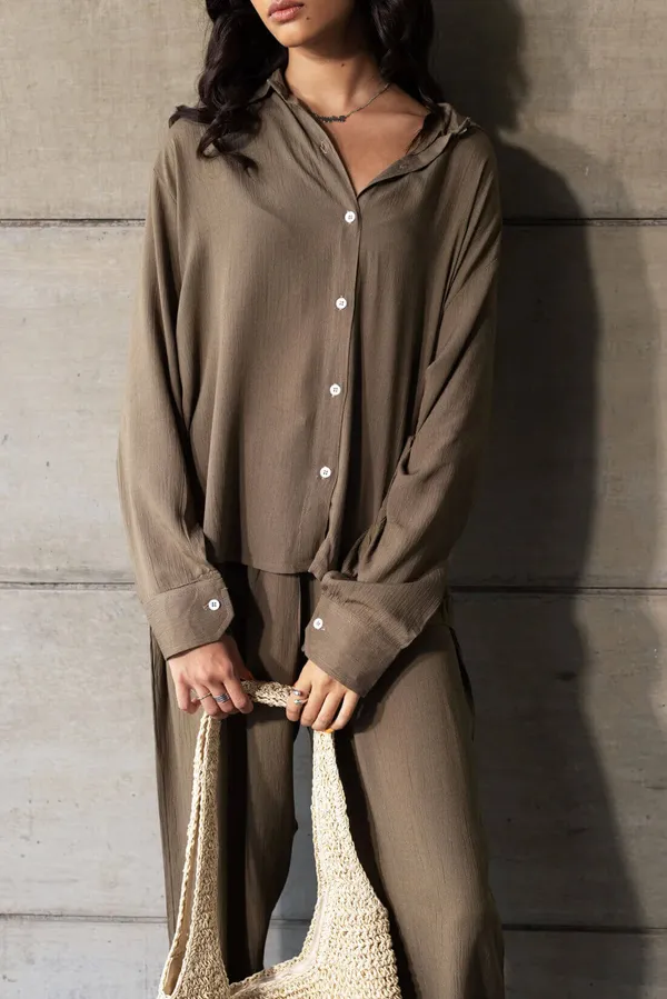 Brown_Cotton_Co-Ord_Set_For_Women