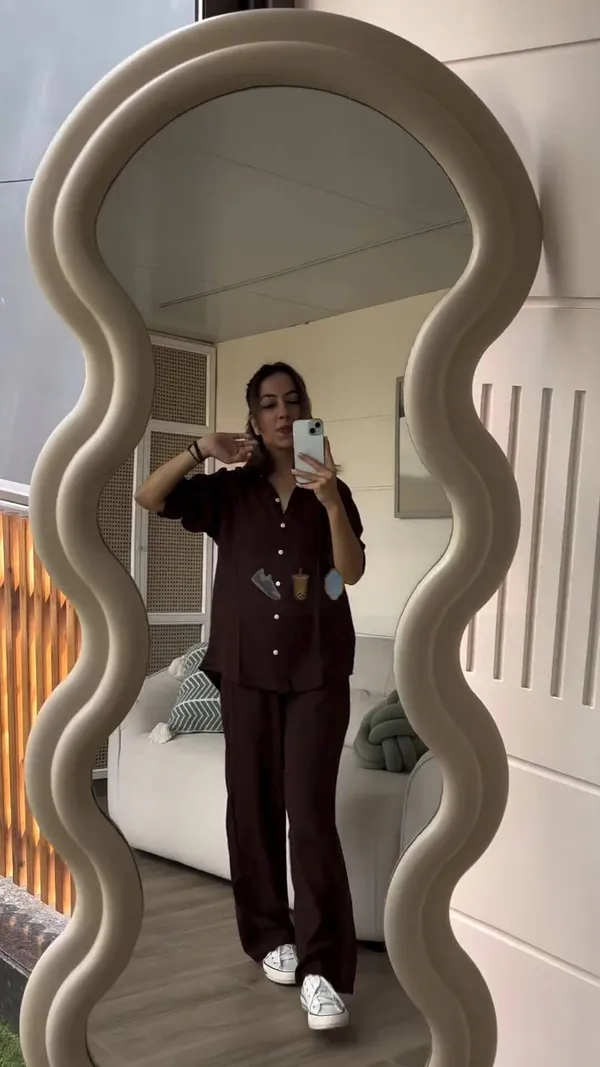 Brown_Cotton_Co-Ord_Set_For_Women