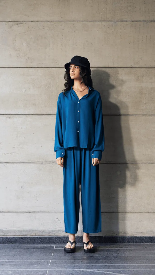 Teal_Blue_Cotton_Co-Ord_Set_For_Women