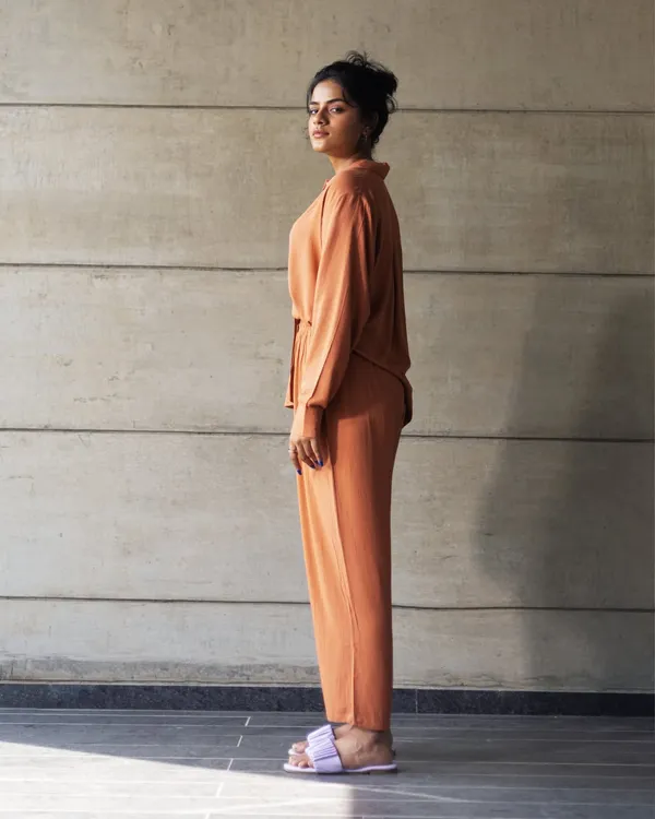 Rust_Cotton_Co-Ord_Set_For_Women
