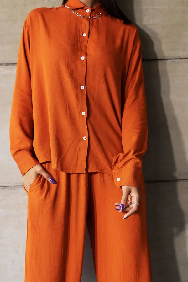 Bright_Orange_Cotton_Co-Ord_Set_For_Women