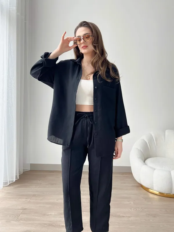 Black_Cotton_Co-Ord_Set_For_Women