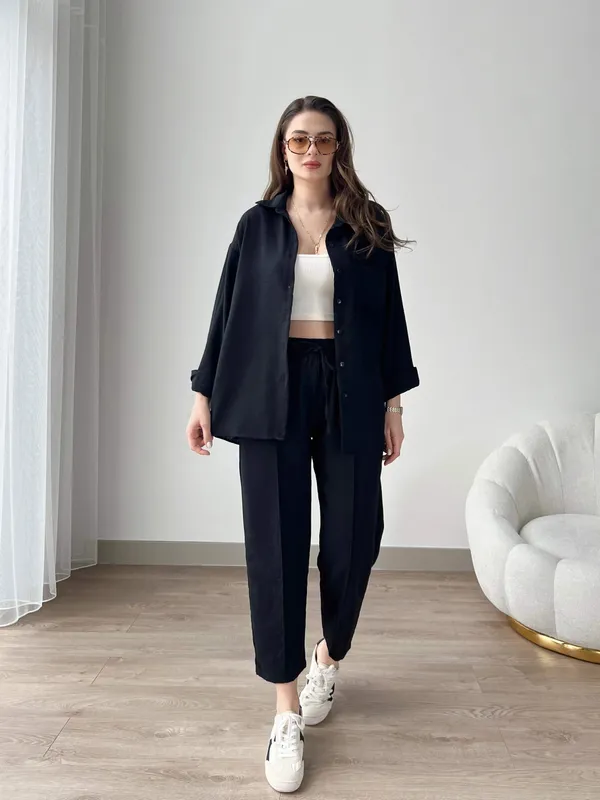 Black_Cotton_Co-Ord_Set_For_Women