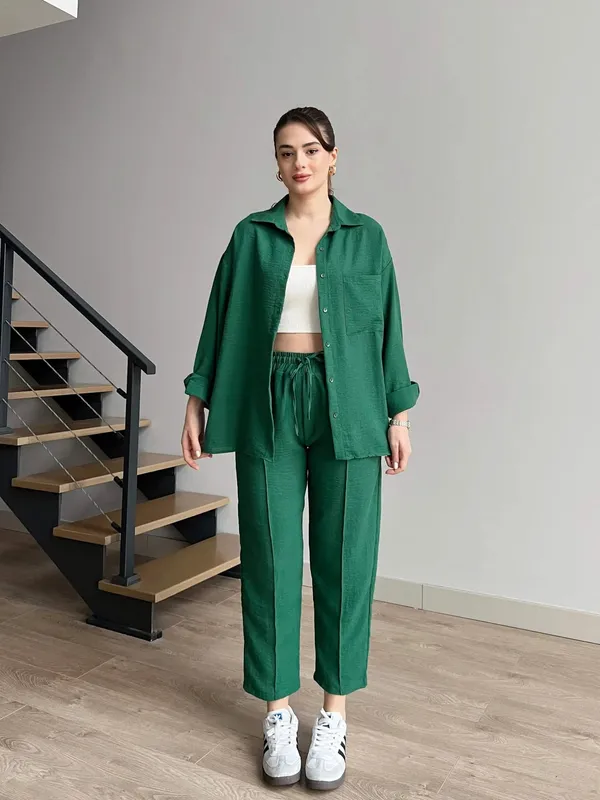 Dark_Green_Cotton_Co-Ord_Set_For_Women