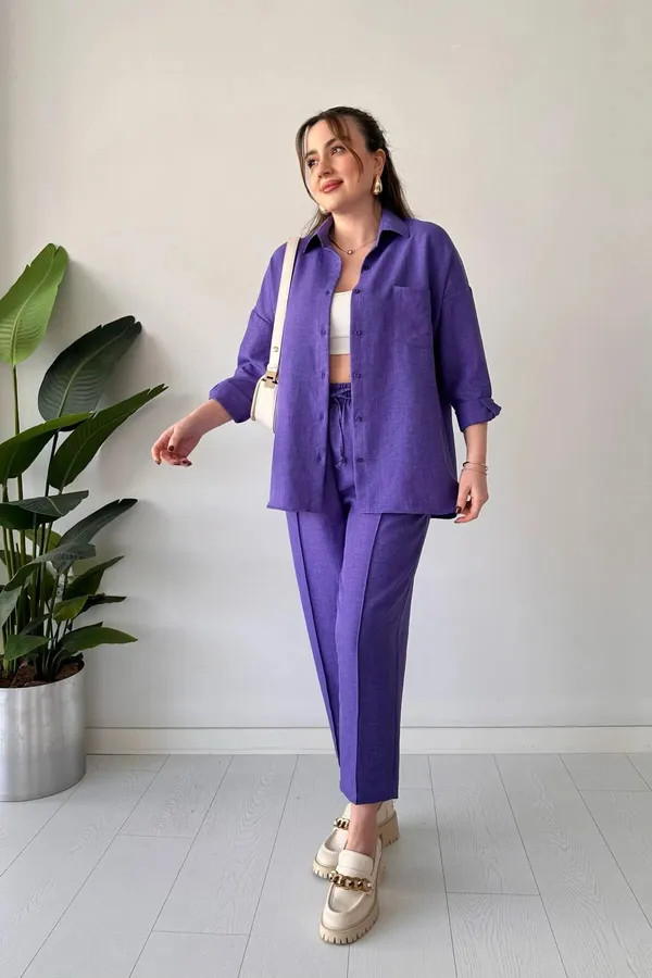 Purple_Cotton_Co-Ord_Set_For_Women