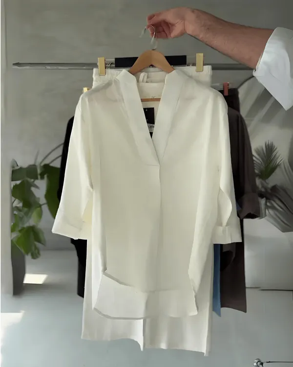 White_Cotton_Co-Ord_Set_For_Women