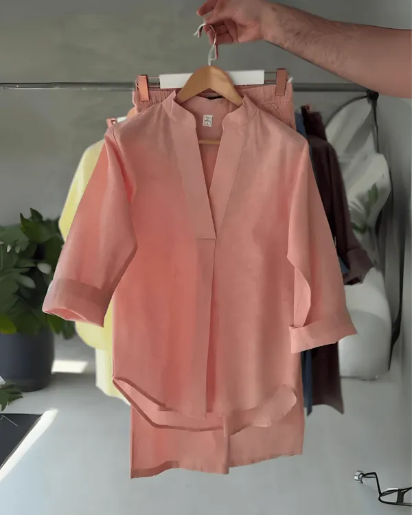 Baby_Pink_Cotton_Co-Ord_Set_For_Women