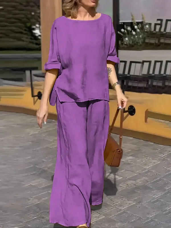 Purple_Cotton_Co-Ord_Set_For_Women